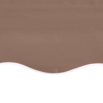 Replacement Awning Fabric Brown 5x3m for Garden Shade