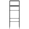 2-Tier Black Storage Rack Over Toilet - Space Saver Solution