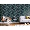 DUTCH WALLCOVERINGS Palm Petrol Blue Wallpaper | Hipomarket