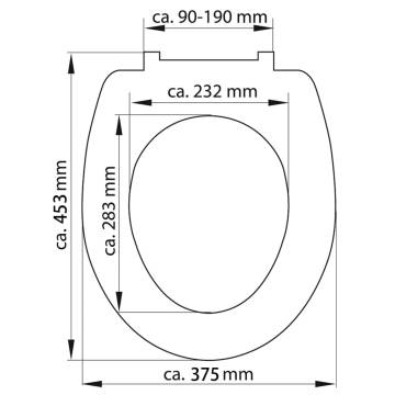 SCHÜTTE Duroplast Toilet Seat - Soft-Close & Romantic Design