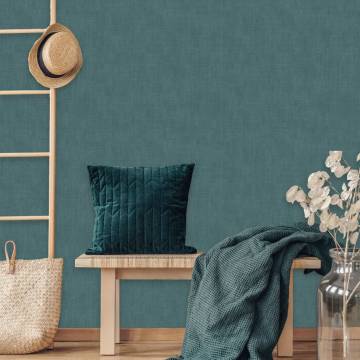 DUTCH WALLCOVERINGS Plain Green Wallpaper | High-Quality Decor