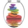 SCHÜTTE Colorful Stones Soft-Close Toilet Seat - Comfortable & Durabl