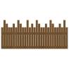 Elegant Honey Brown Wall Headboard - Solid Pine Wood 185x3x80 cm