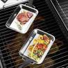 HI 6 Piece BBQ Grill Pans Set - Stainless Steel & Durable