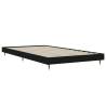 Durable Black Bed Frame 100x200 cm | Engineered Wood Design