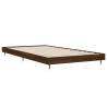 Brown Oak Bed Frame 100x200 cm - Durable Engineered Wood