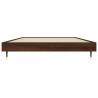 Brown Oak Bed Frame 100x200 cm - Durable Engineered Wood