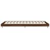 Brown Oak Bed Frame 100x200 cm - Durable Engineered Wood