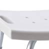 RIDDER Bathroom Stool White - Maximum 150 kg Load Capacity