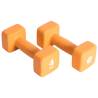 Pure2Improve 2x4 kg Neoprene Dumbbell Set - Orange