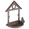 HI Hanging Bird Feeder - House Shape, 18 cm Brown