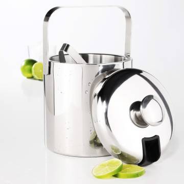 HI Ice Bucket with Lid and Tongs - Perfect for Parties