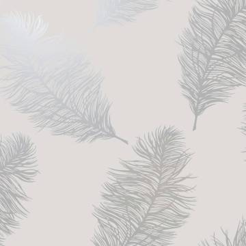 DUTCH WALLCOVERINGS Fawning Feather Light Grey Wallpaper