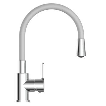 EISL Sink Mixer FLEXO Chrome-Light Grey - Modern & Flexible Design