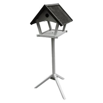 FLAMINGO Tjorn Bird Table with Stand - Light Grey 48x44x138 cm