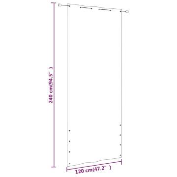 Balcony Screen Dark Green 120x240 cm Oxford Fabric - Hipomarket