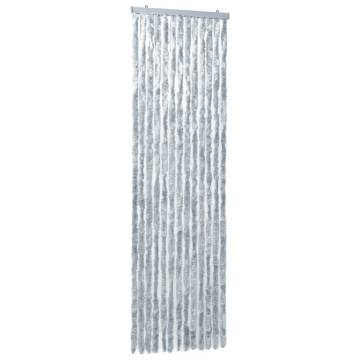 Insect Curtain White & Grey 90x200 cm | Chenille Design