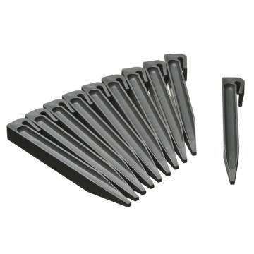 Nature Garden Anchor Pegs 10 pcs Grey Small - Eco-Friendly Edging