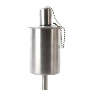 Esschert Design Oil Torch On Pole - Stylish Stainless Steel Garden Lig