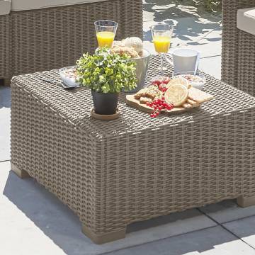 Keter California Outdoor Table - Cappuccino | Hipomarket UK