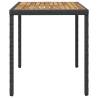 Garden Table Black & Brown 123x60 cm | Hipomarket UK