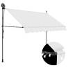 Manual Retractable Awning with LED 300 cm Cream Colour cream Quantity in Package 1 Width 300 cm 