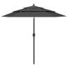 3-Tier Parasol with Aluminium Pole Anthracite 2.5 m Colour anthracite Size 2.5 m Quantity in Package 1 