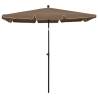 Garden Parasol with Pole 210x140 cm - Taupe | HipoMarket