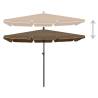 Garden Parasol with Pole 210x140 cm - Taupe | HipoMarket