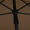 Garden Parasol with Pole 210x140 cm - Taupe | HipoMarket