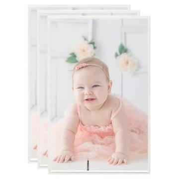 Stylish Silver Photo Frames Collage - 3 pcs | Hipomarket