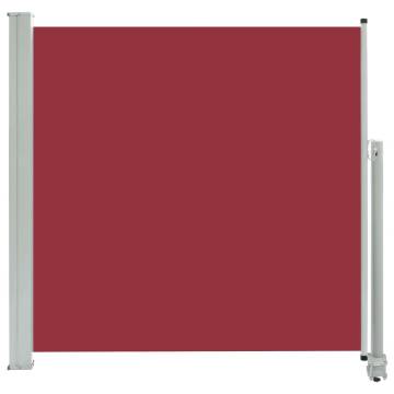 Patio Retractable Side Awning 160x300 cm - Stylish Red Privacy Screen