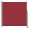 Patio Retractable Side Awning 160x300 cm - Stylish Red Privacy Screen