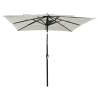 3-Tier Parasol with Aluminium Pole - Sand 2.5x2.5 m