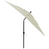 3-Tier Parasol with Aluminium Pole - Sand 2.5x2.5 m