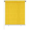 Outdoor Roller Blind 120x140 cm Yellow HDPE Colour yellow Size 120 x 140 cm 