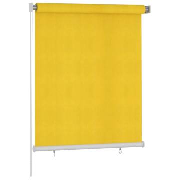 Outdoor Roller Blind 120x140 cm - Yellow HDPE | Hipo Market