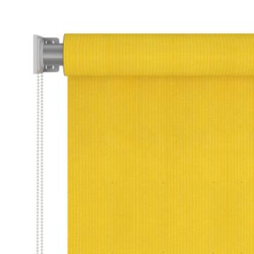 Outdoor Roller Blind 120x140 cm - Yellow HDPE | Hipo Market