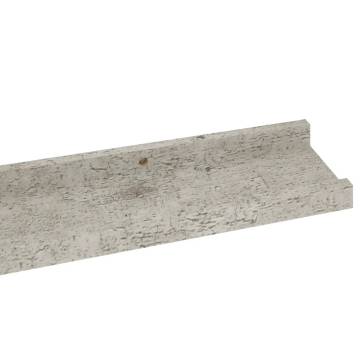 4 pcs Wall Shelves - Concrete Grey 80x9x3 cm | HiPo Market