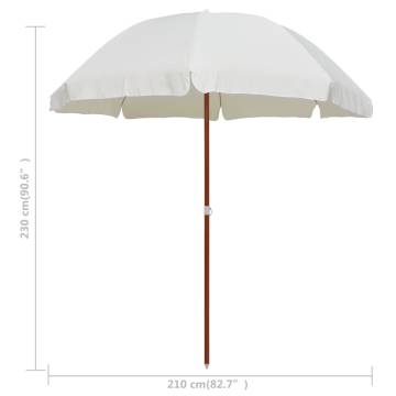 Elegant Sand Parasol with Steel Pole - 240 cm | HipoMarket