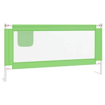 Toddler Safety Bed Rail Green - 180x25 cm Fabric | Hipomarket