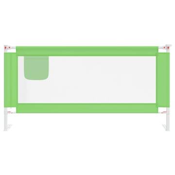 Toddler Safety Bed Rail Green - 180x25 cm Fabric | Hipomarket