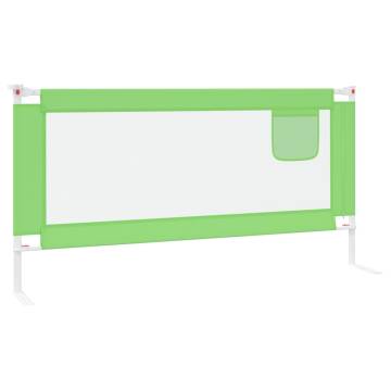 Toddler Safety Bed Rail Green - 180x25 cm Fabric | Hipomarket