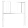 White Metal Headboard 80 cm - Stylish & Sturdy Design