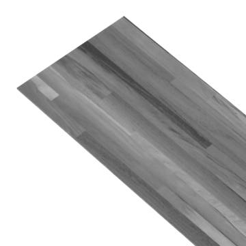 Non Self-adhesive PVC Flooring Planks 5.26 m² - Striped Grey