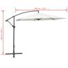 Cantilever Umbrella 3m Sand White - UV Protection & Comfort