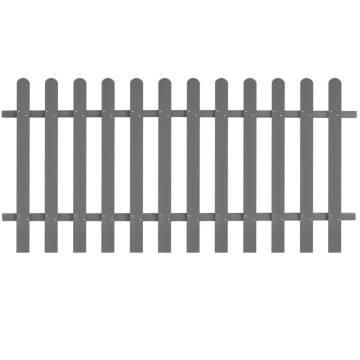 Picket Fence WPC 200x100 cm - Durable Garden Barrier