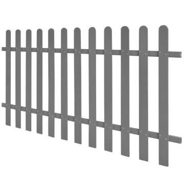 Picket Fence WPC 200x100 cm - Durable Garden Barrier