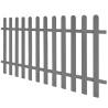 Picket Fence WPC 200x100 cm - Durable Garden Barrier