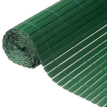 Nature Double Sided Garden Screen PVC 1.5x3m Green | HipoMarket